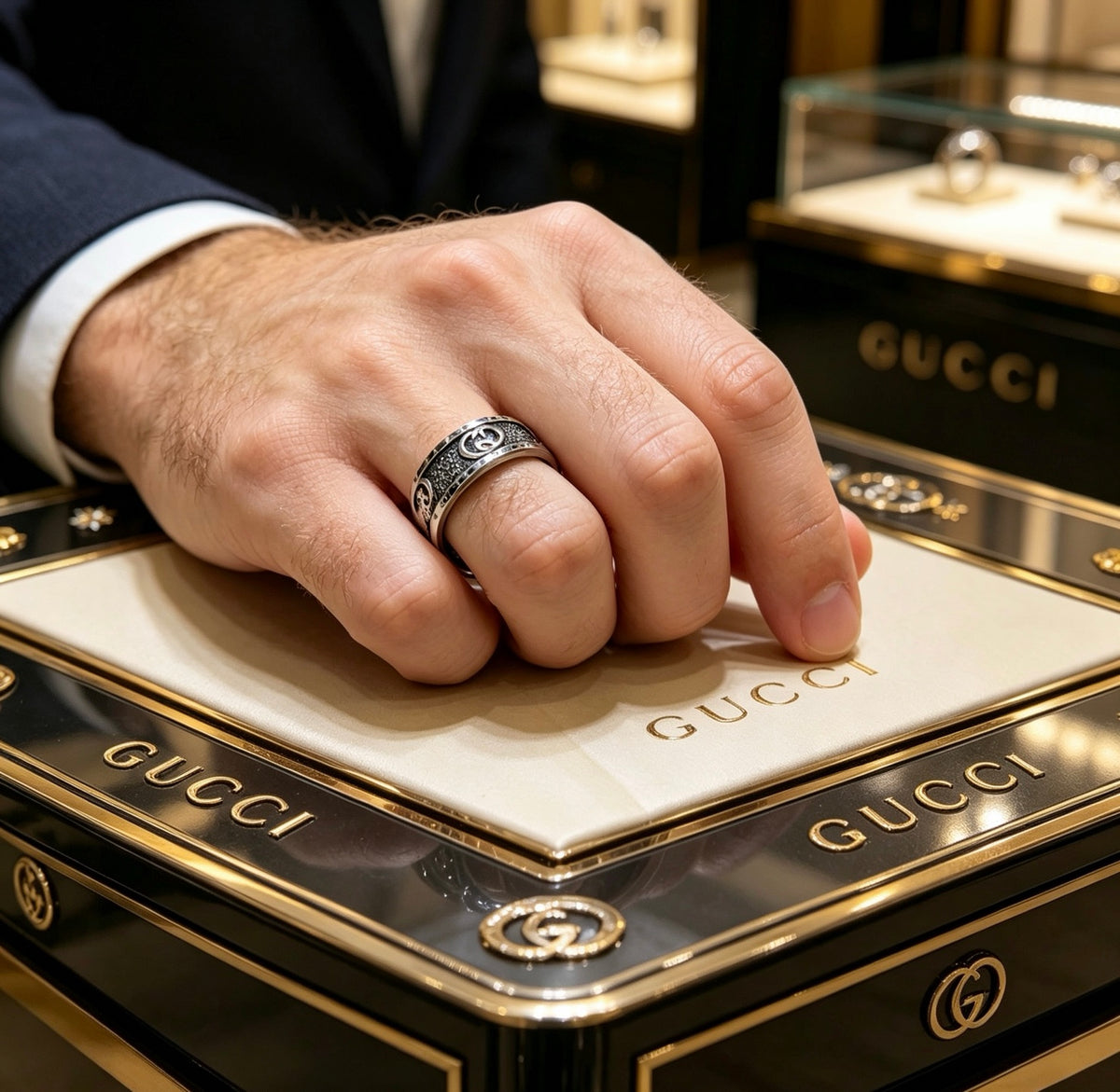 Gucci Anger Forest Interlocking G Ring - album image 3