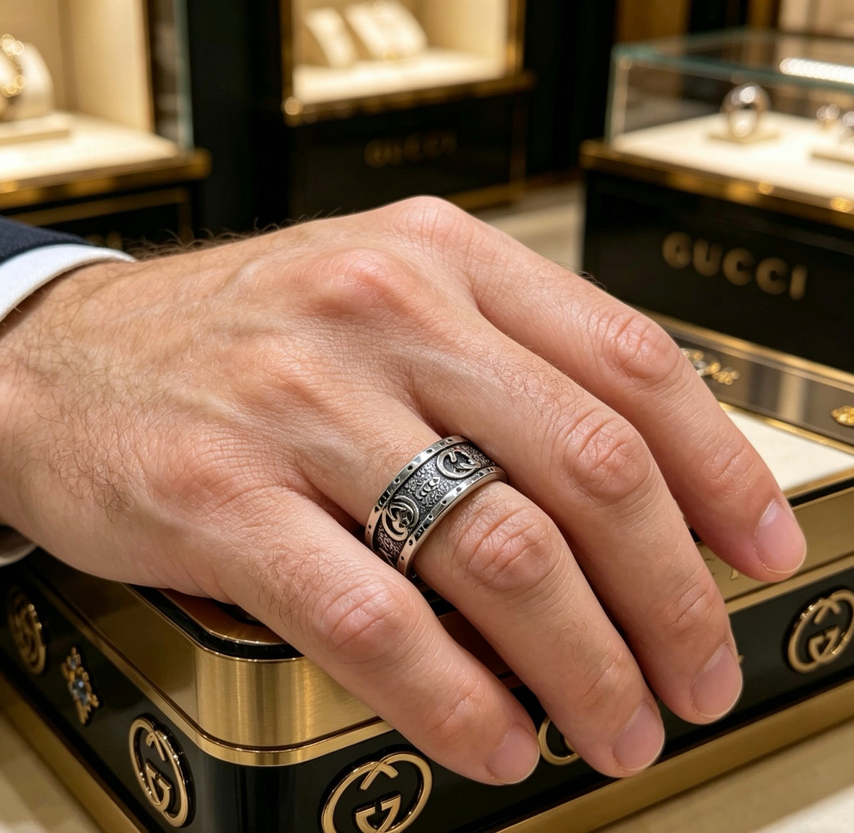 Gucci Anger Forest Interlocking G Ring - album image 9
