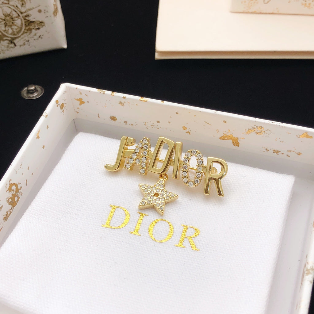 Dior J'Adior Hanging Star Brooch - product image 4