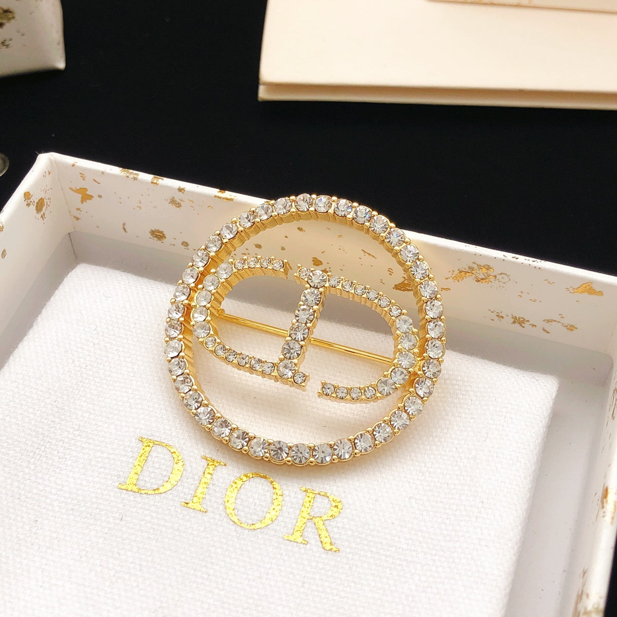 Dior Crystal Circle CD Brooch - product image 4