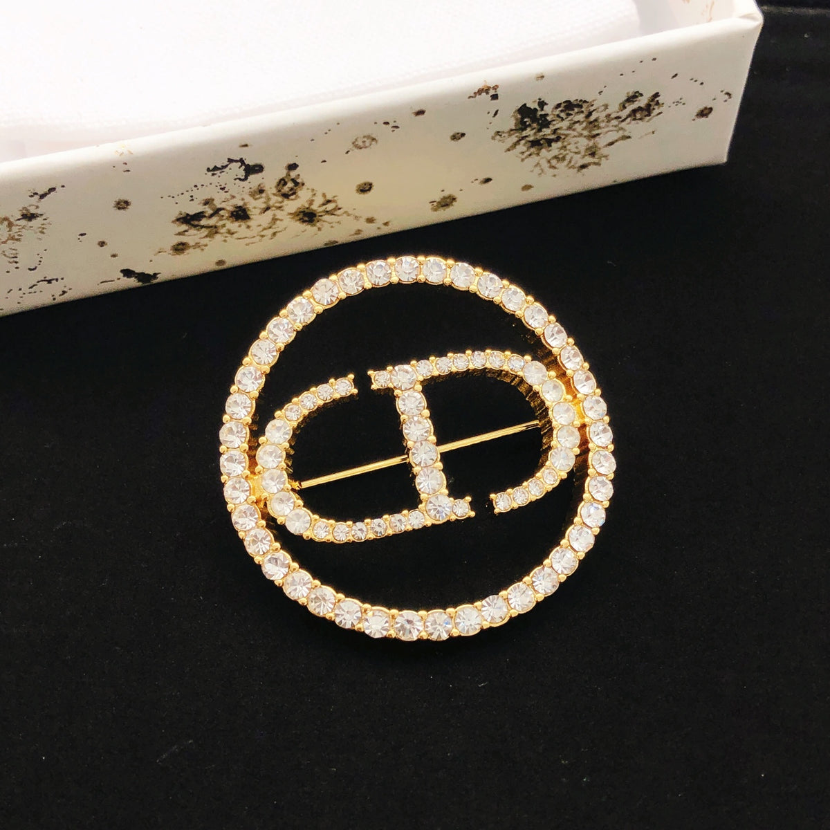 Dior Crystal Circle CD Brooch - product image 3