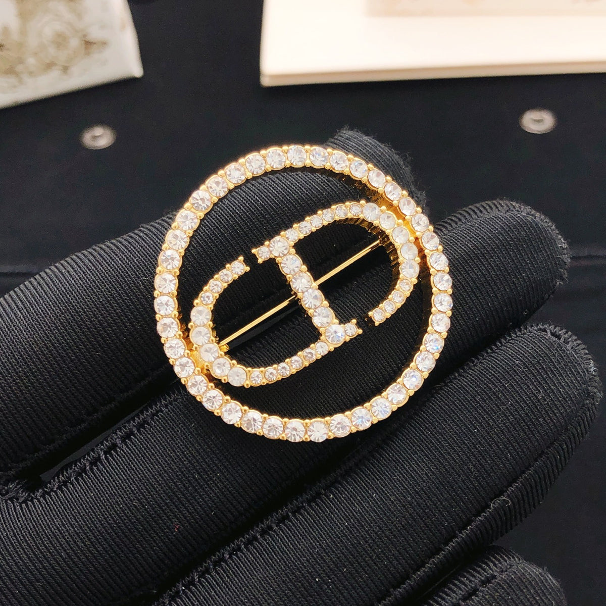 Dior Crystal Circle CD Brooch - product image 2