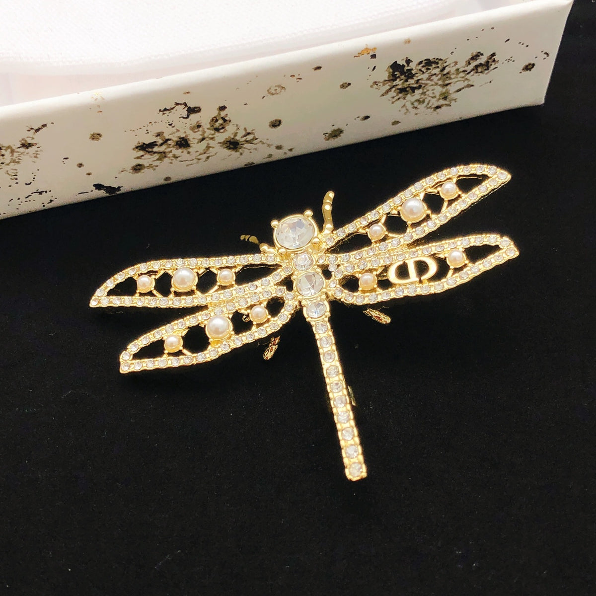 Dior Openwork Dragonfly Brooch - product image 1