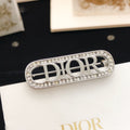 Dior Silver-Tone Crystal Capsule Brooch - product image 1