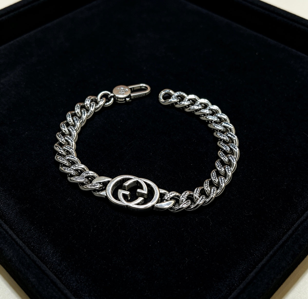 Gucci Silver-Tone GG Double Chain Bracelet - album image 3