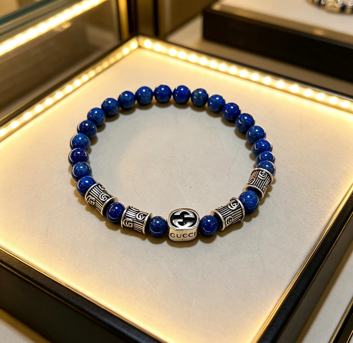 Gucci Anger Forest Interlocking G Crystal Accent Antiqued Bracelet - album image 2