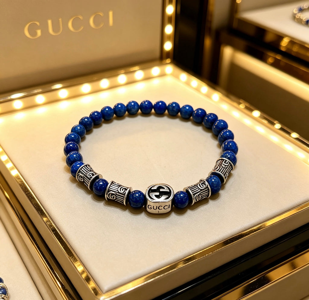 Gucci Anger Forest Interlocking G Crystal Accent Antiqued Bracelet - album image 5