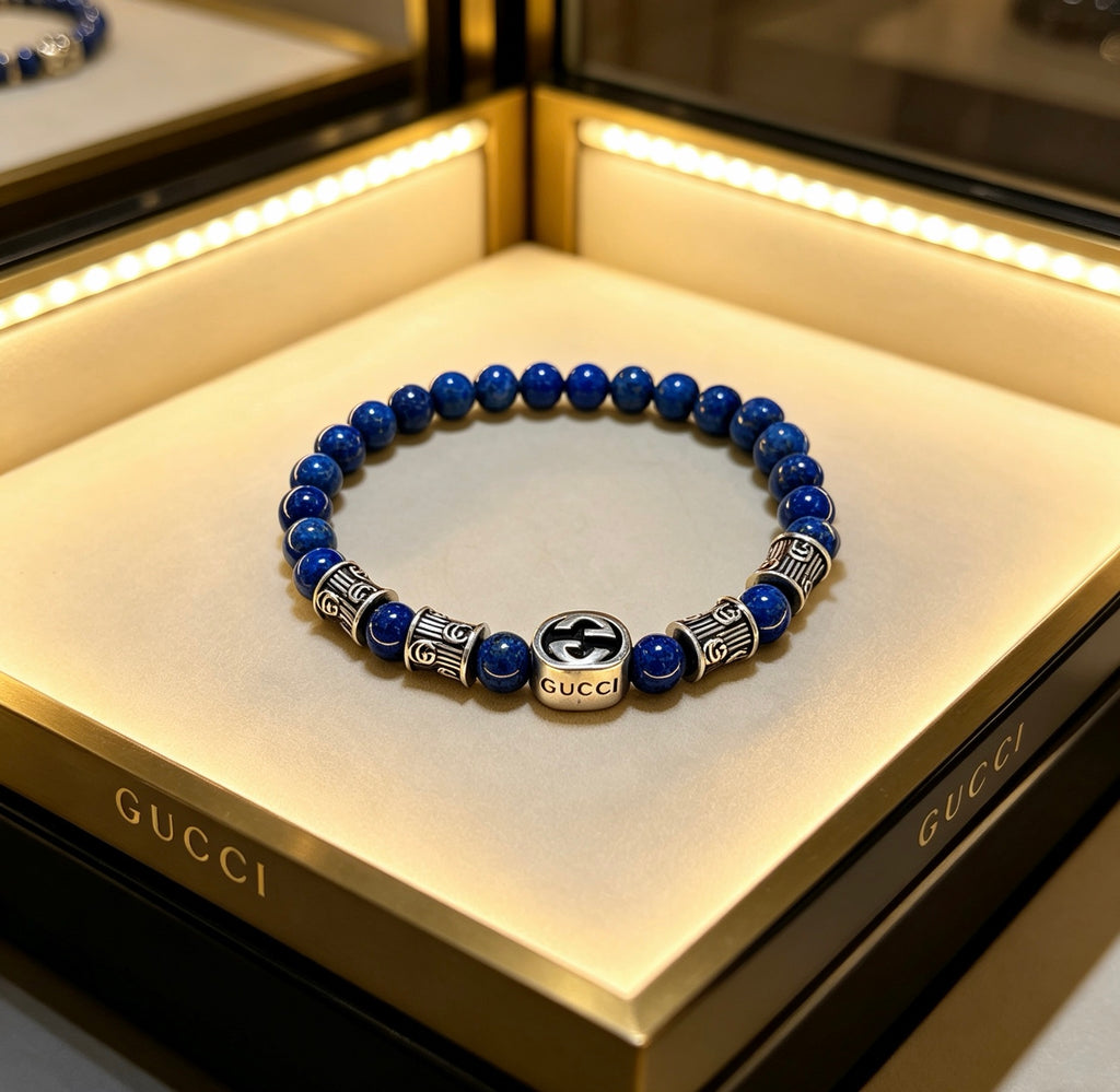Gucci Anger Forest Interlocking G Crystal Accent Antiqued Bracelet - album image 9