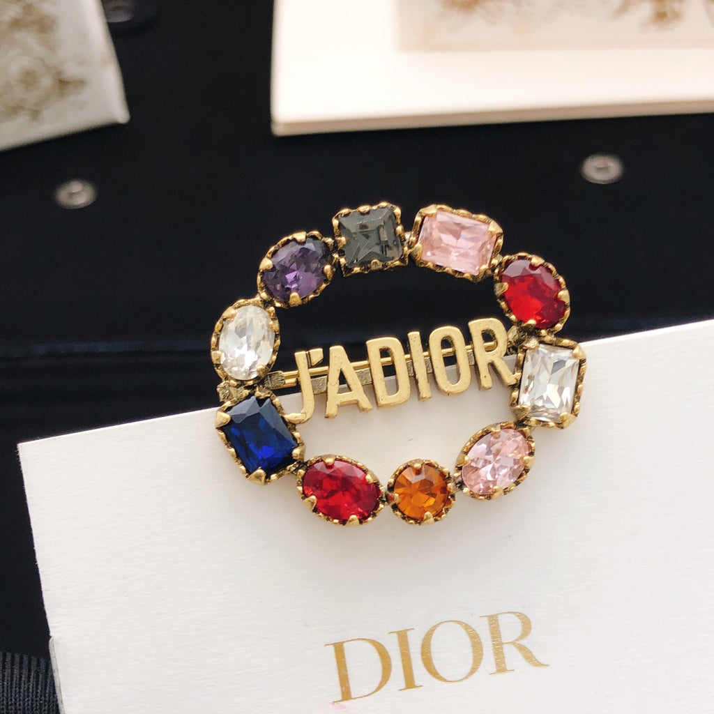 Dior J'Adior Multicolor Crystal Brooch - product image 1