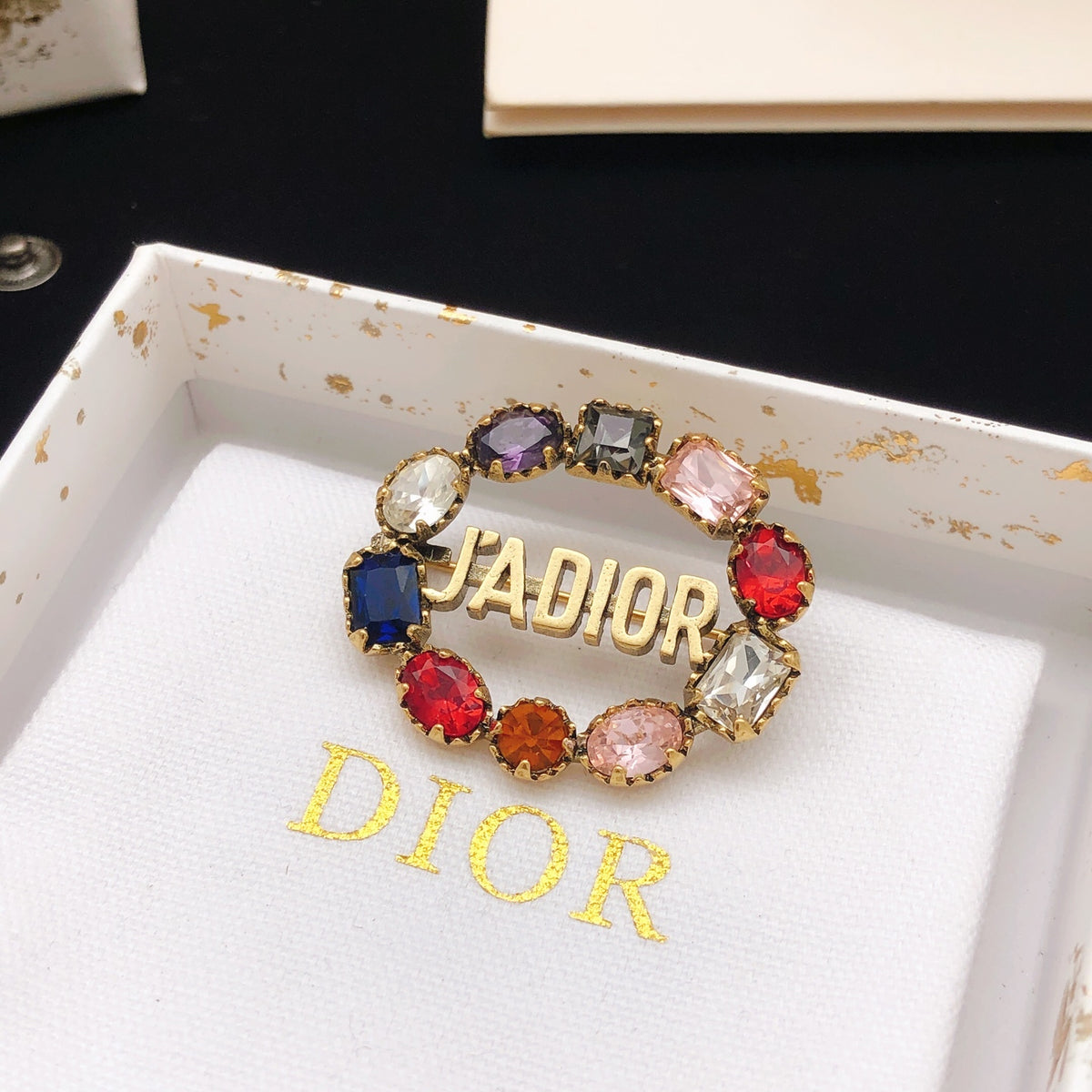 Dior J'Adior Multicolor Crystal Brooch - product image 2