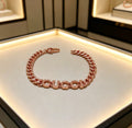 Gucci Rose Gold-Tone Woven Open Bangle - album image 1