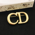 Dior Polished Gold-Tone CD Brooch - product image 1