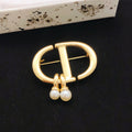 Dior CD Twin Pearl-Look Brooch - product image 1