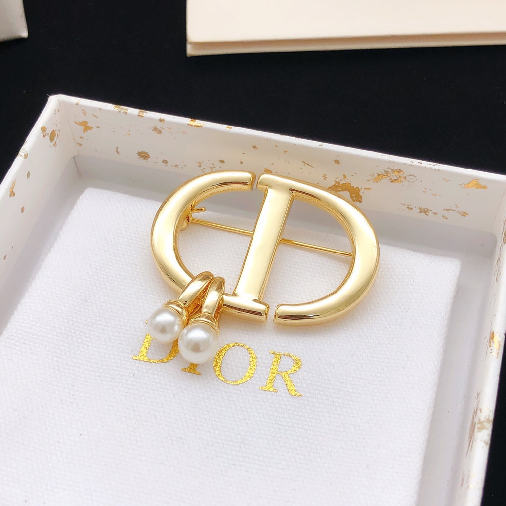 Dior CD Twin Pearl-Look Brooch - product image 2