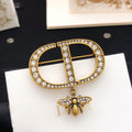 Dior CD Crystal Bee Drop Brooch - product image 1