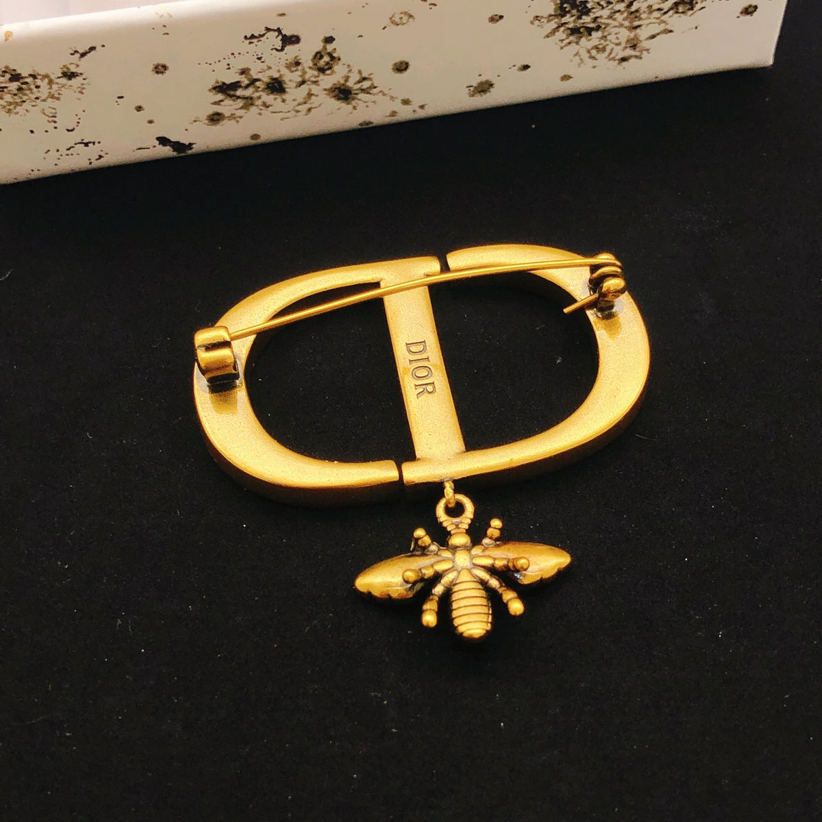 Dior CD Crystal Bee Drop Brooch - product image 3