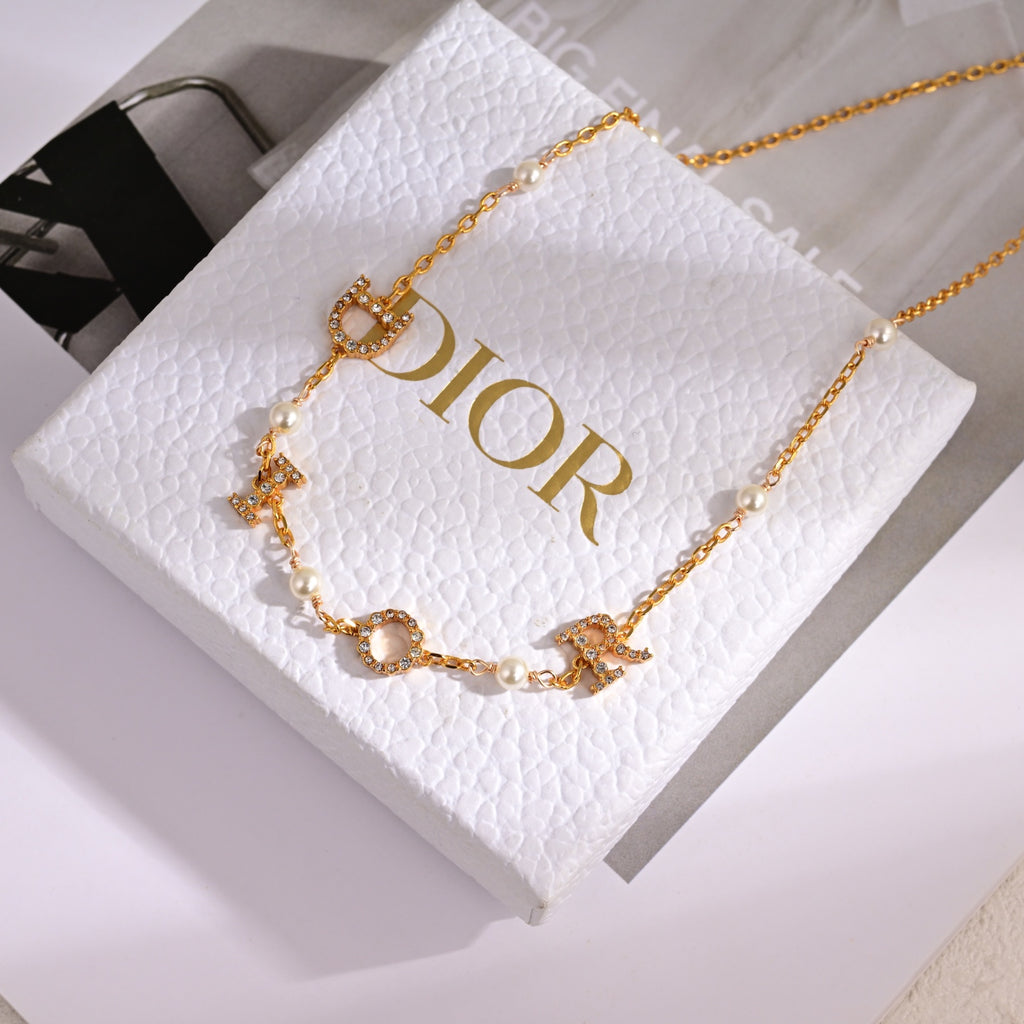 Dior Crystal Spaced Letter Jewelry - product image 4