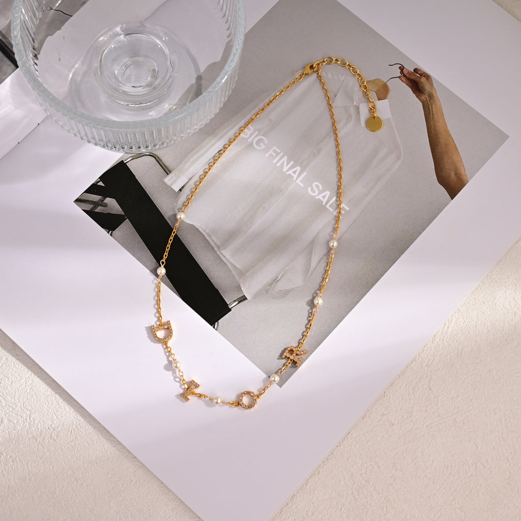Dior Crystal Spaced Letter Jewelry - product image 3