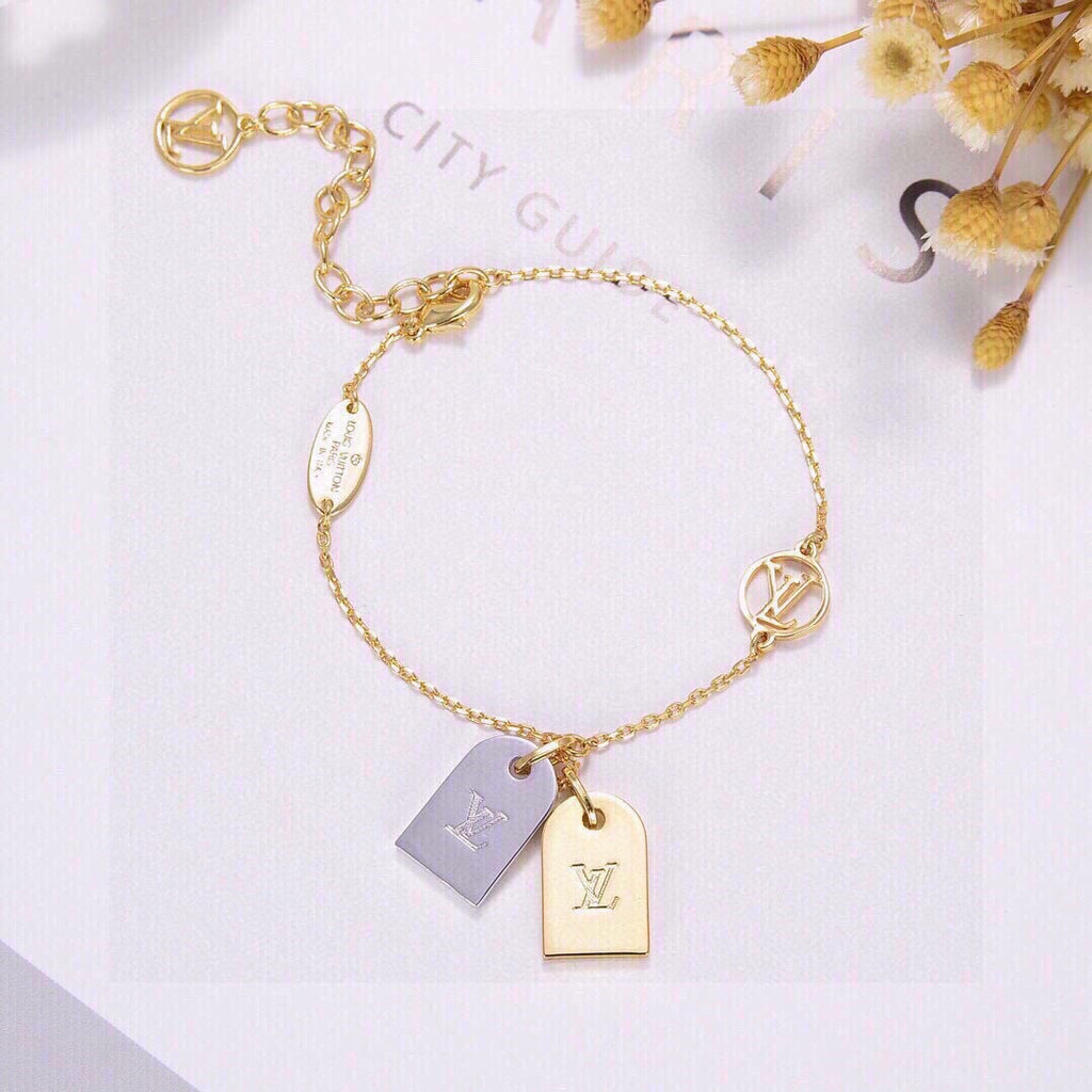 Louis Vuitton Two-Tone Double Tag Pendant Bracelet - album image 8