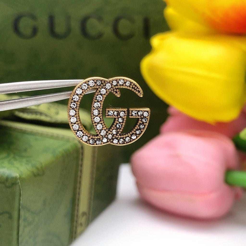 Gucci Interlocking G Crystal Accent Mini Earrings - album image 3