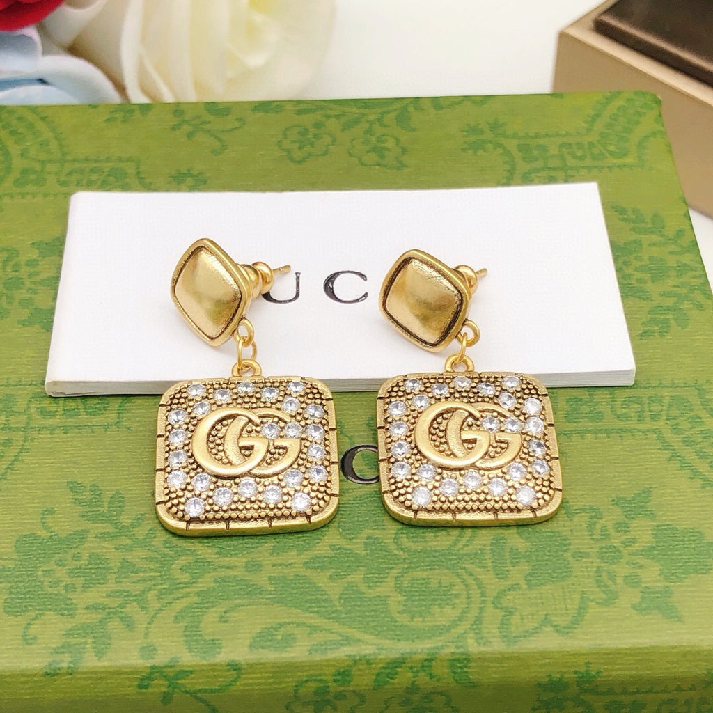 Gucci Pendant Crystal Accent Earrings - album image 6