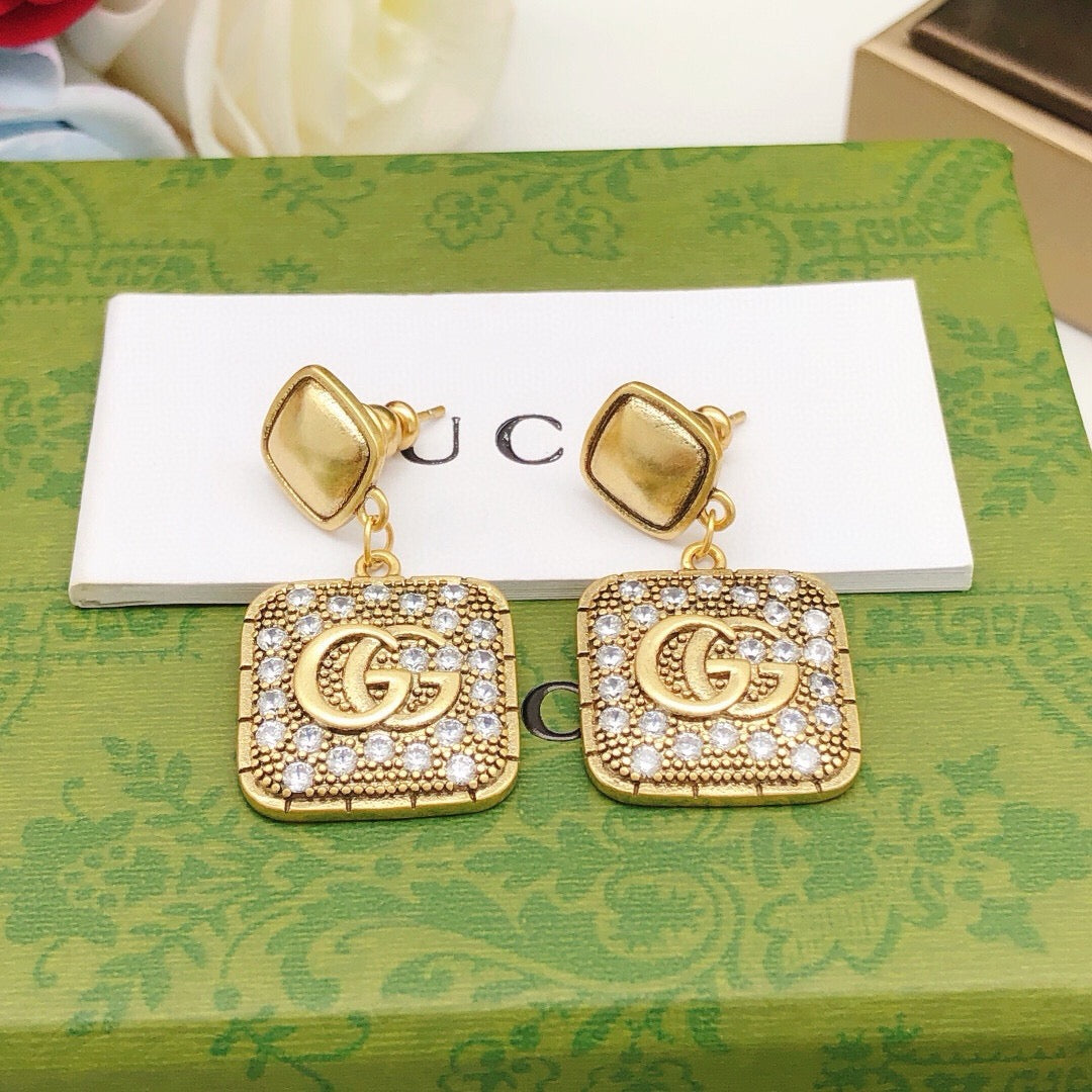 Gucci Pendant Crystal Accent Earrings - album image 6