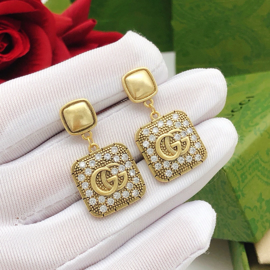 Gucci Pendant Crystal Accent Earrings - album image 4