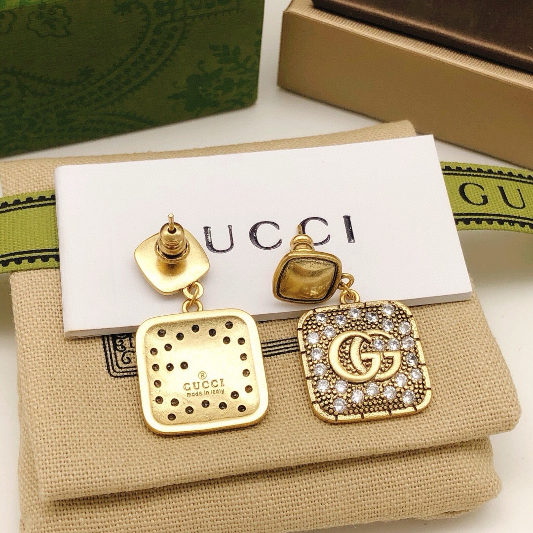 Gucci Pendant Crystal Accent Earrings - album image 7