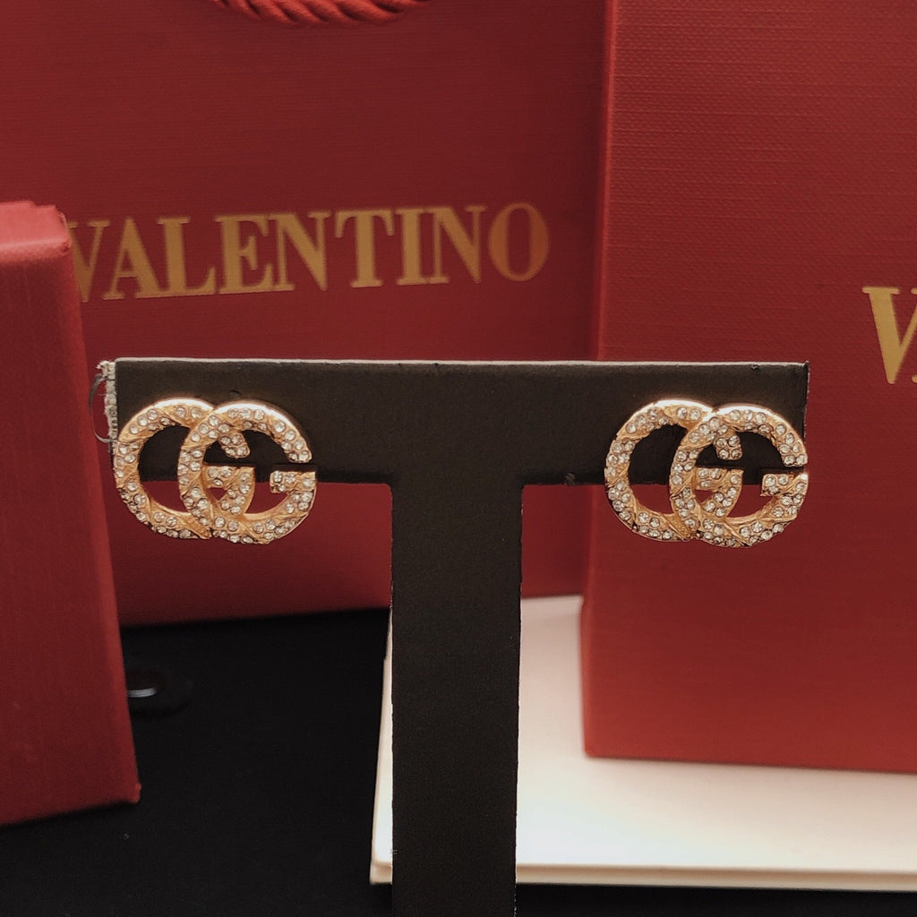Gucci Rose Red Twisted Earrings - album image 8