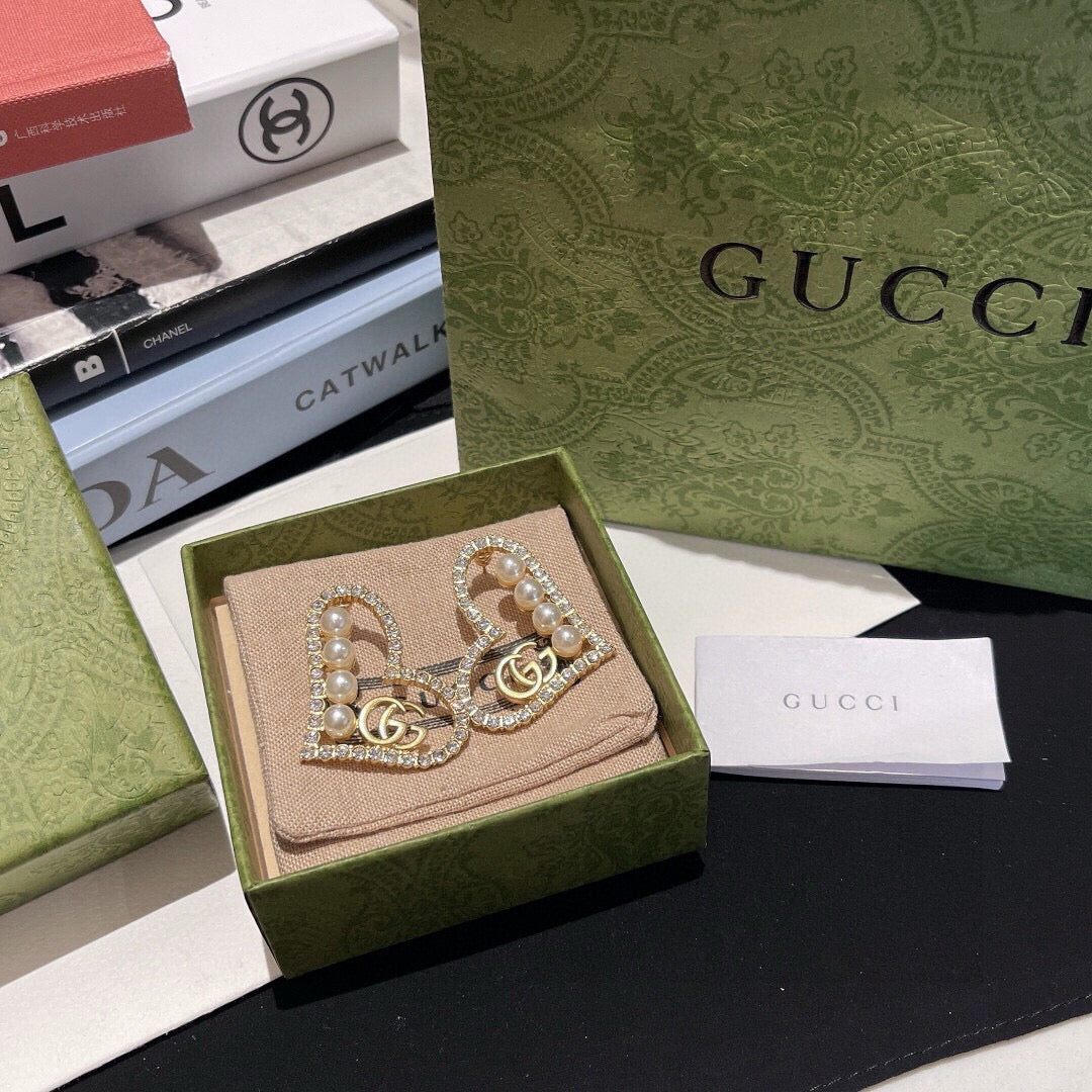 Gucci Interlocking G Heart Earrings - album image 3