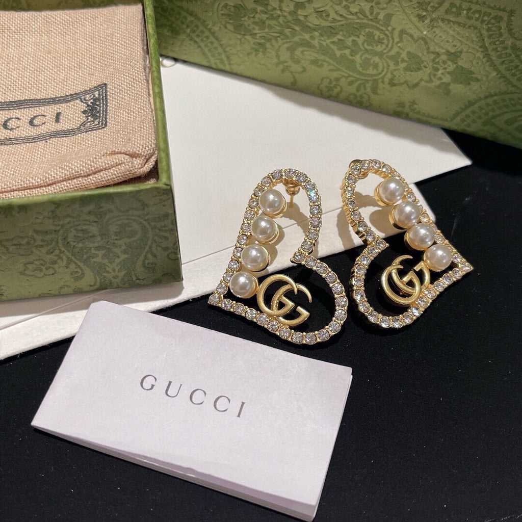Gucci Interlocking G Heart Earrings - album image 5