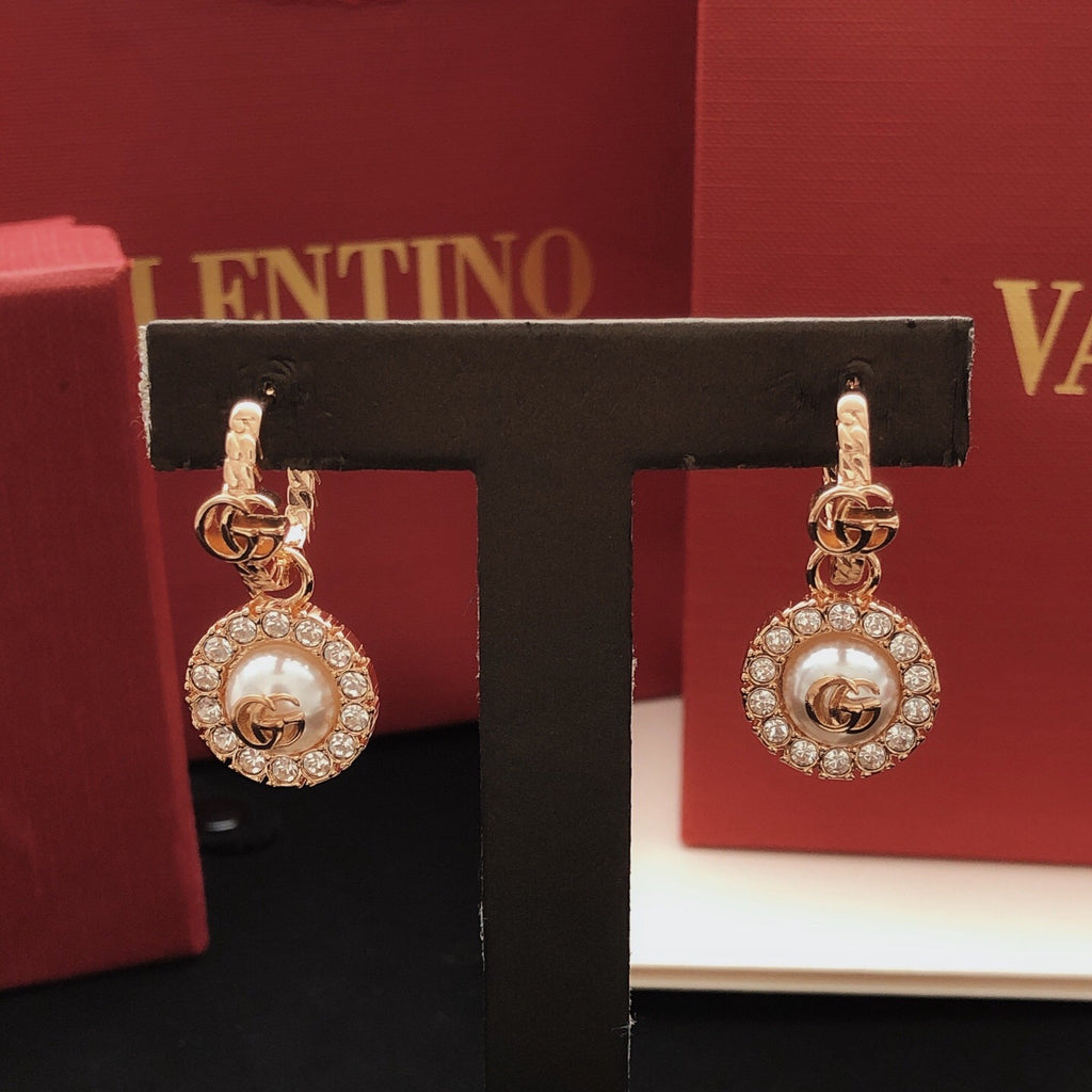Gucci Rose Rose Gold-Tone Gold-Tone Earrings - album image 4