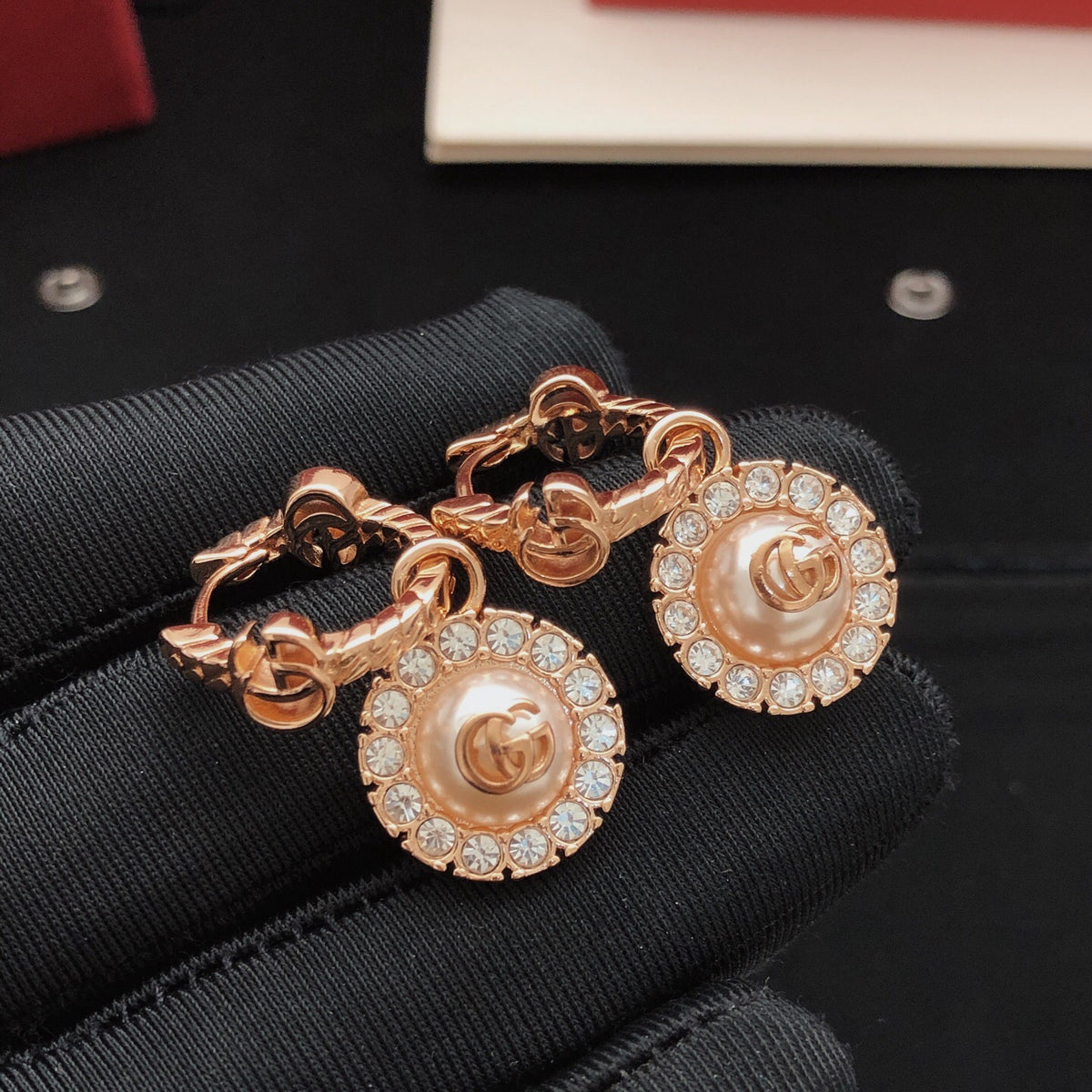 Gucci Rose Rose Gold-Tone Gold-Tone Earrings - album image 2