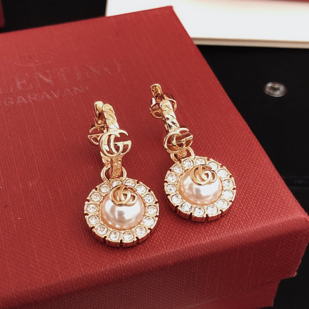 Gucci Rose Rose Gold-Tone Gold-Tone Earrings - album image 5