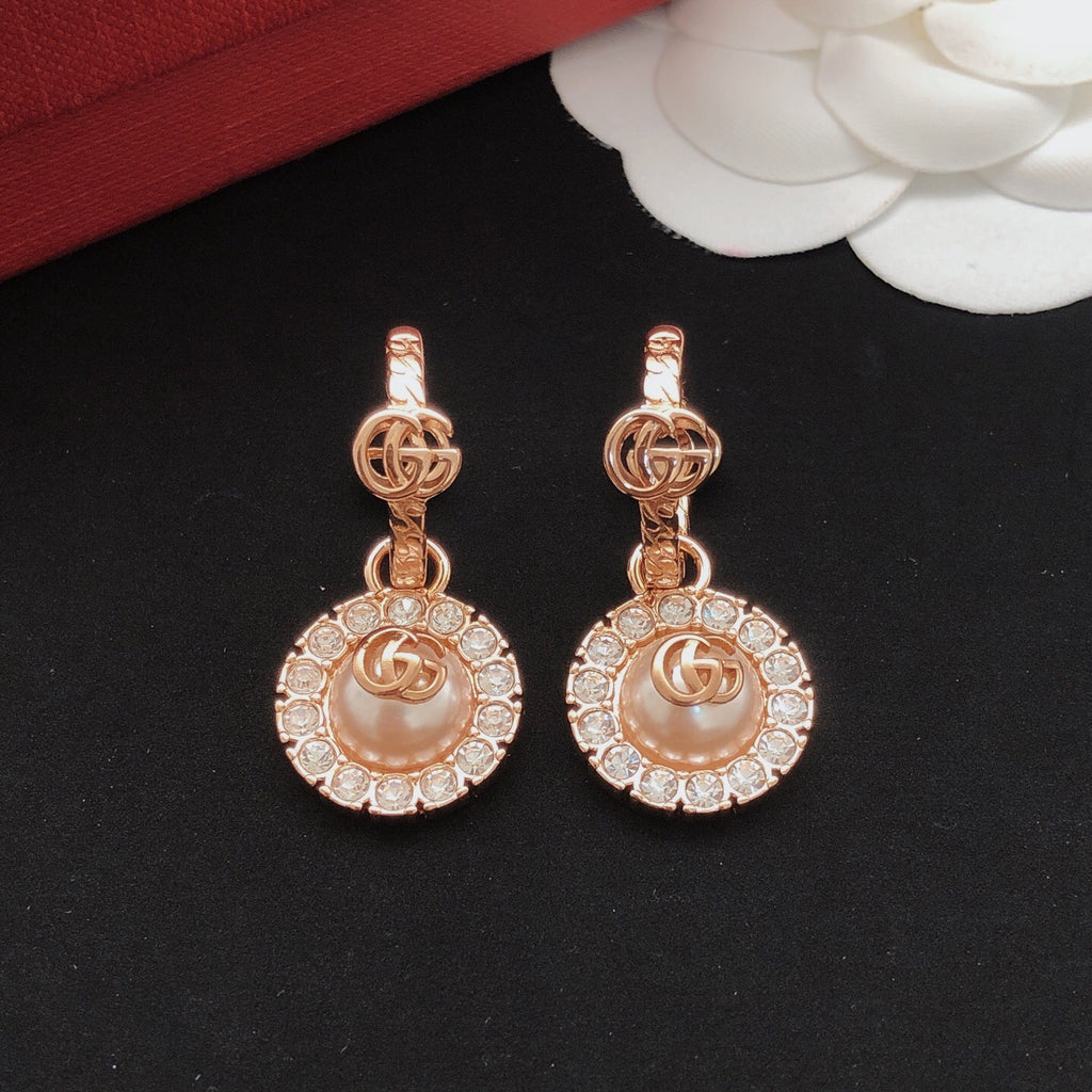 Gucci Rose Rose Gold-Tone Gold-Tone Earrings - album image 7