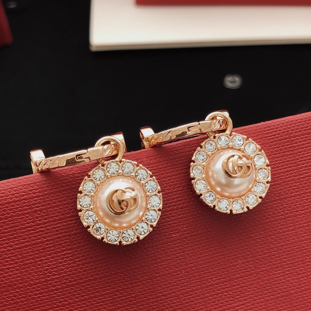 Gucci Rose Rose Gold-Tone Gold-Tone Earrings - album image 1