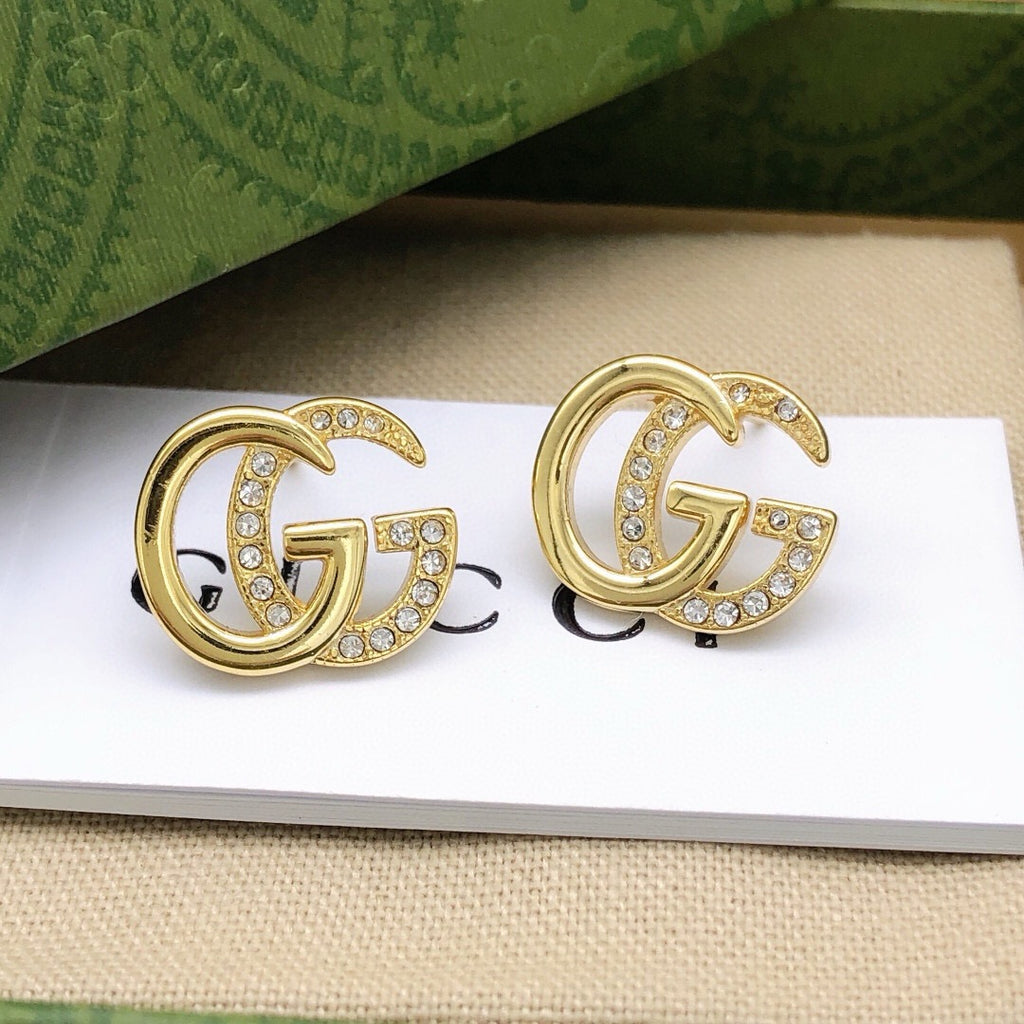 Gucci Interlocking G Crystal Accent Polished Mini Earrings - album image 6