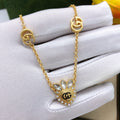 Gucci Interlocking G Heart Crystal Accent Necklace - album image 1