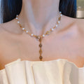 Gucci Pearl Flower GG Letter Necklace - album image 1