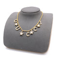 Gucci Interlocking G Star Crystal Accent Necklace - album image 1