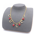 Gucci Interlocking G Red Star Necklace - album image 1