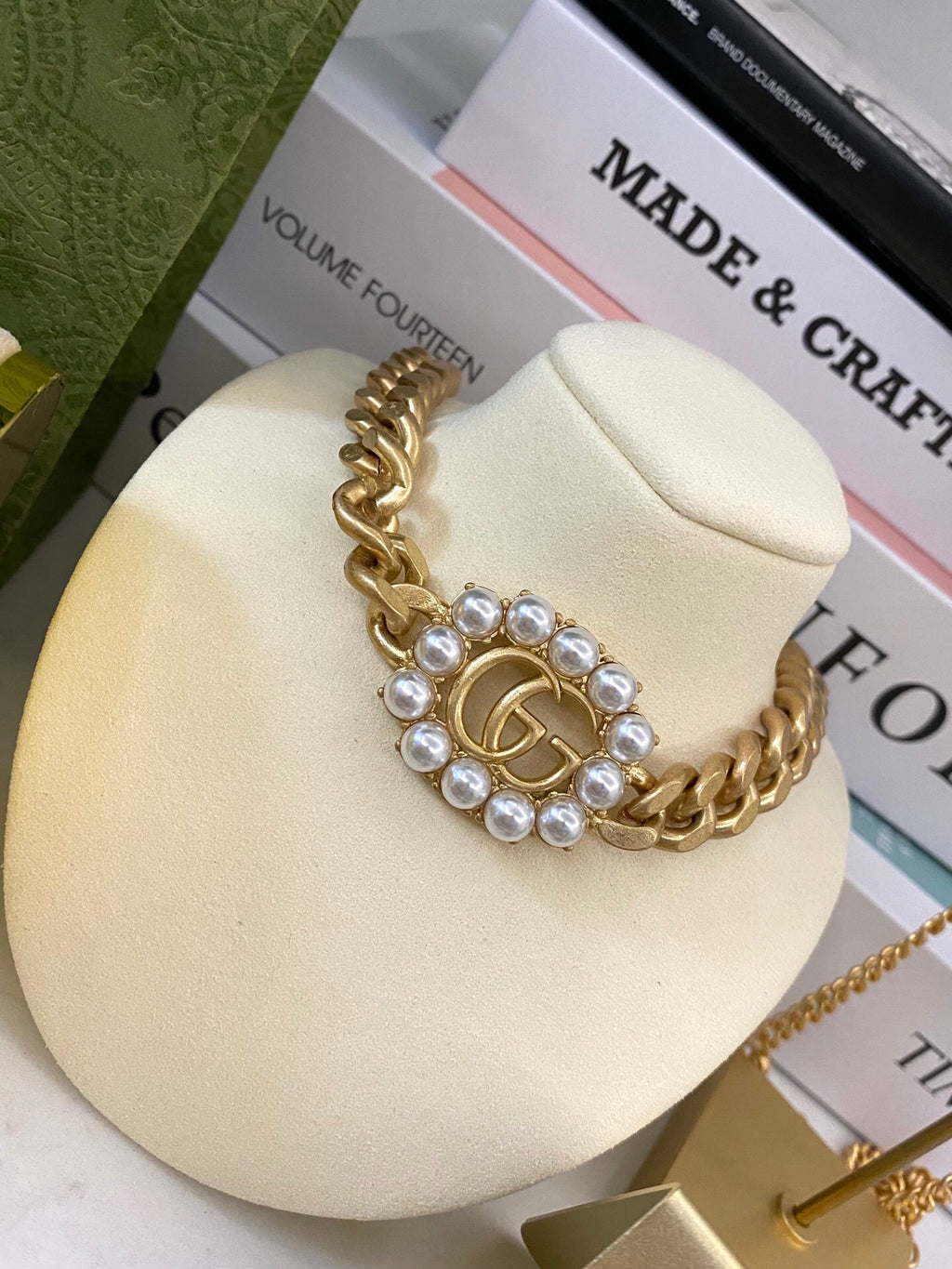 Gucci Interlocking G Pearl Jewelry - Bracelet or Earrings or Necklace - album image 2