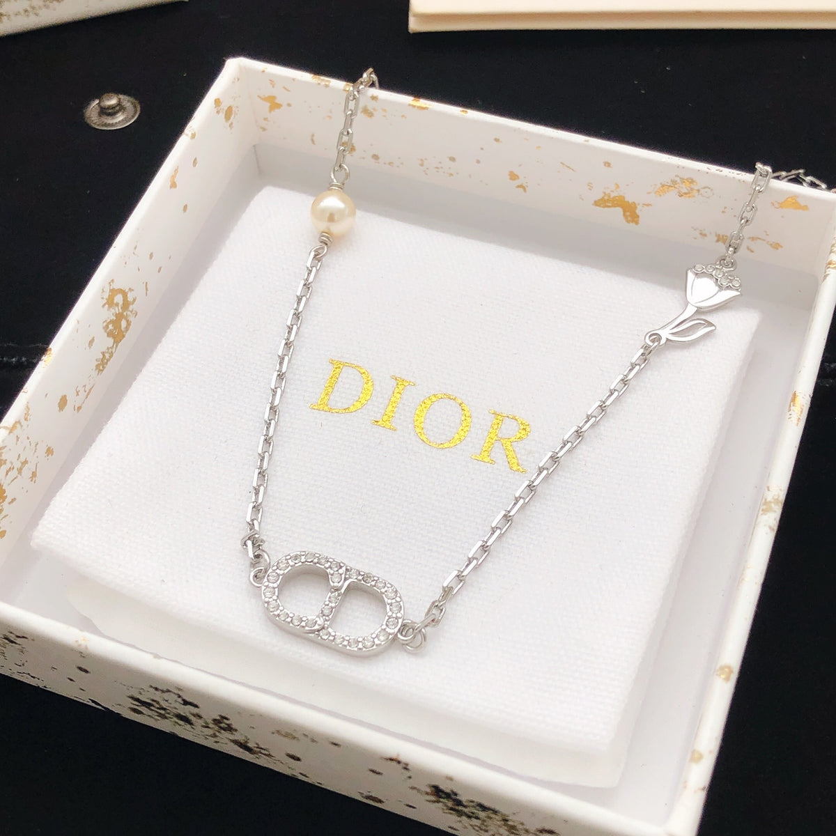 Dior Silver-Tone Fine CD Necklace - product image 7