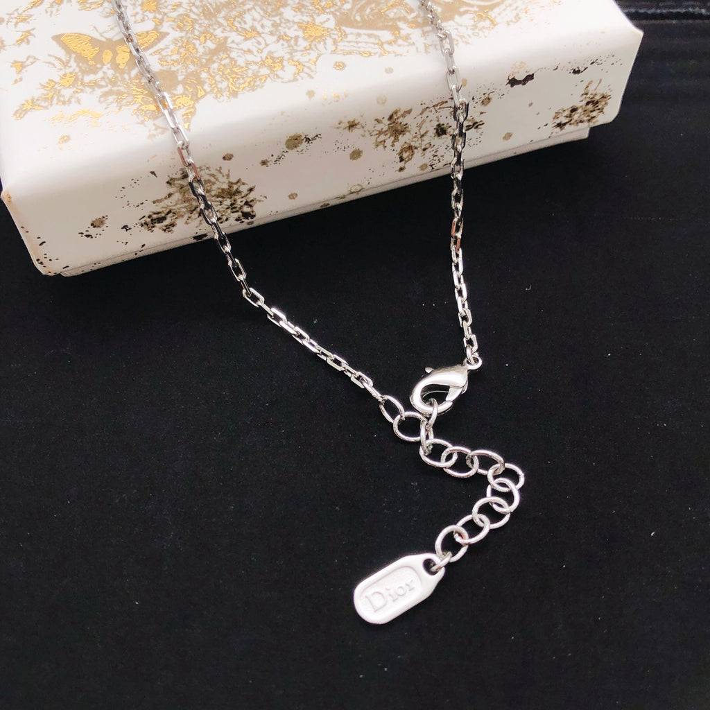 Dior Silver-Tone Fine CD Necklace - product image 3