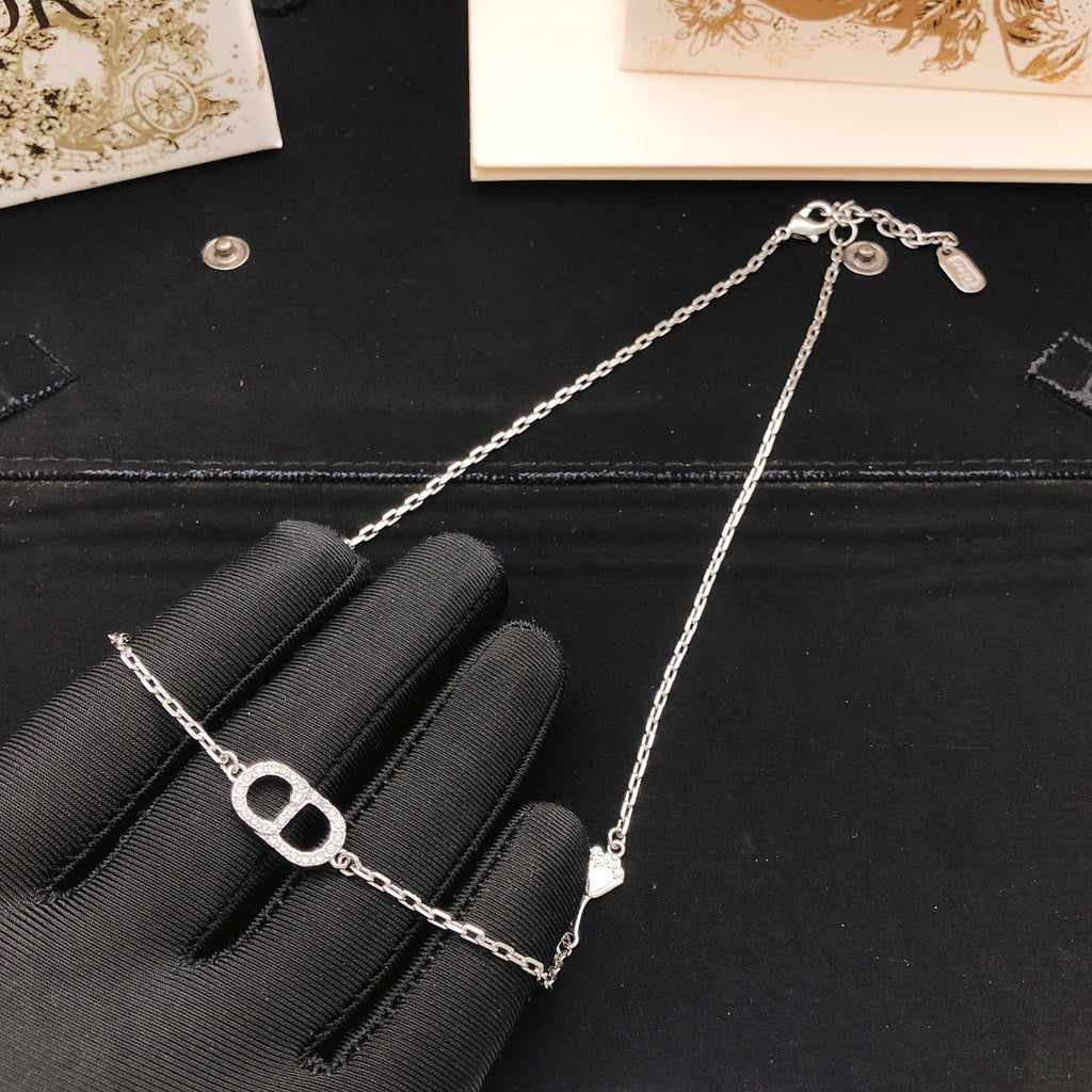 Dior Silver-Tone Fine CD Necklace - product image 5