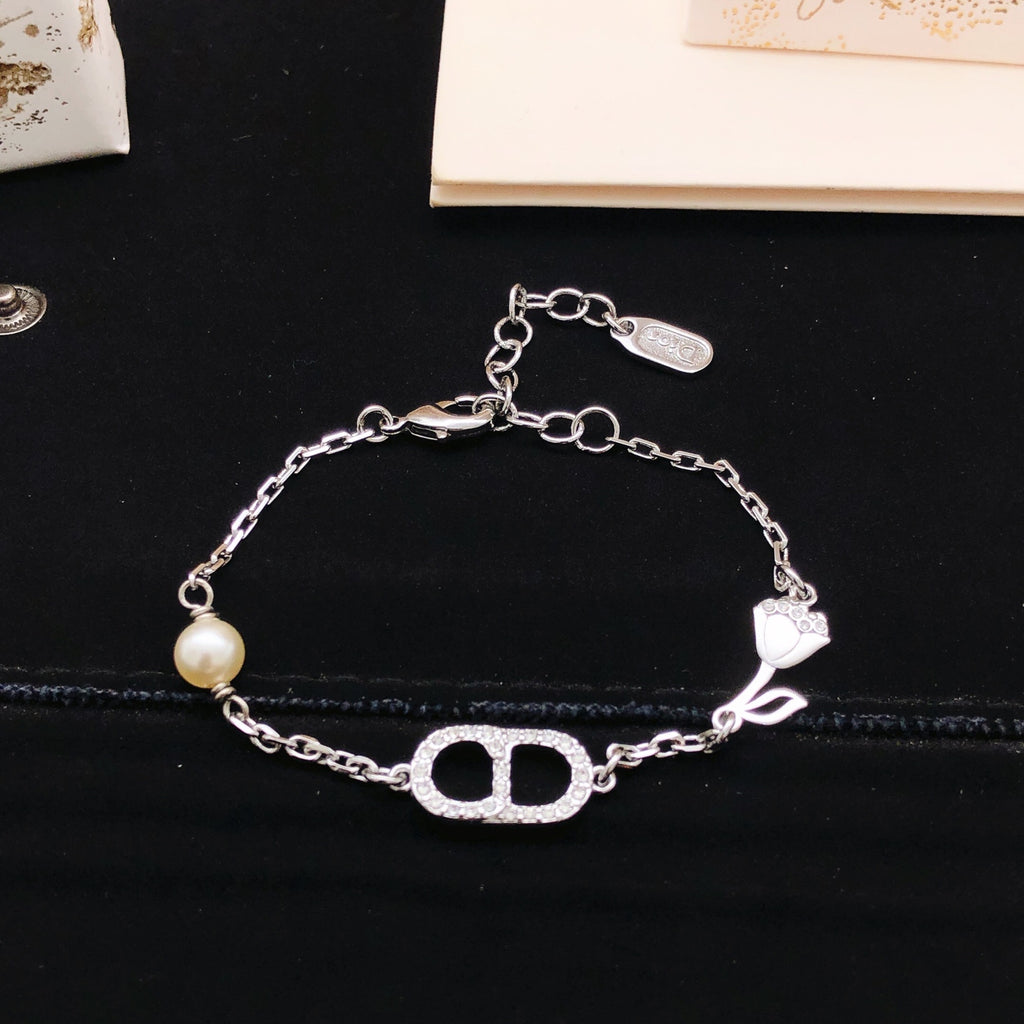 Dior Silver-Tone CD Butterfly Bracelet - product image 1