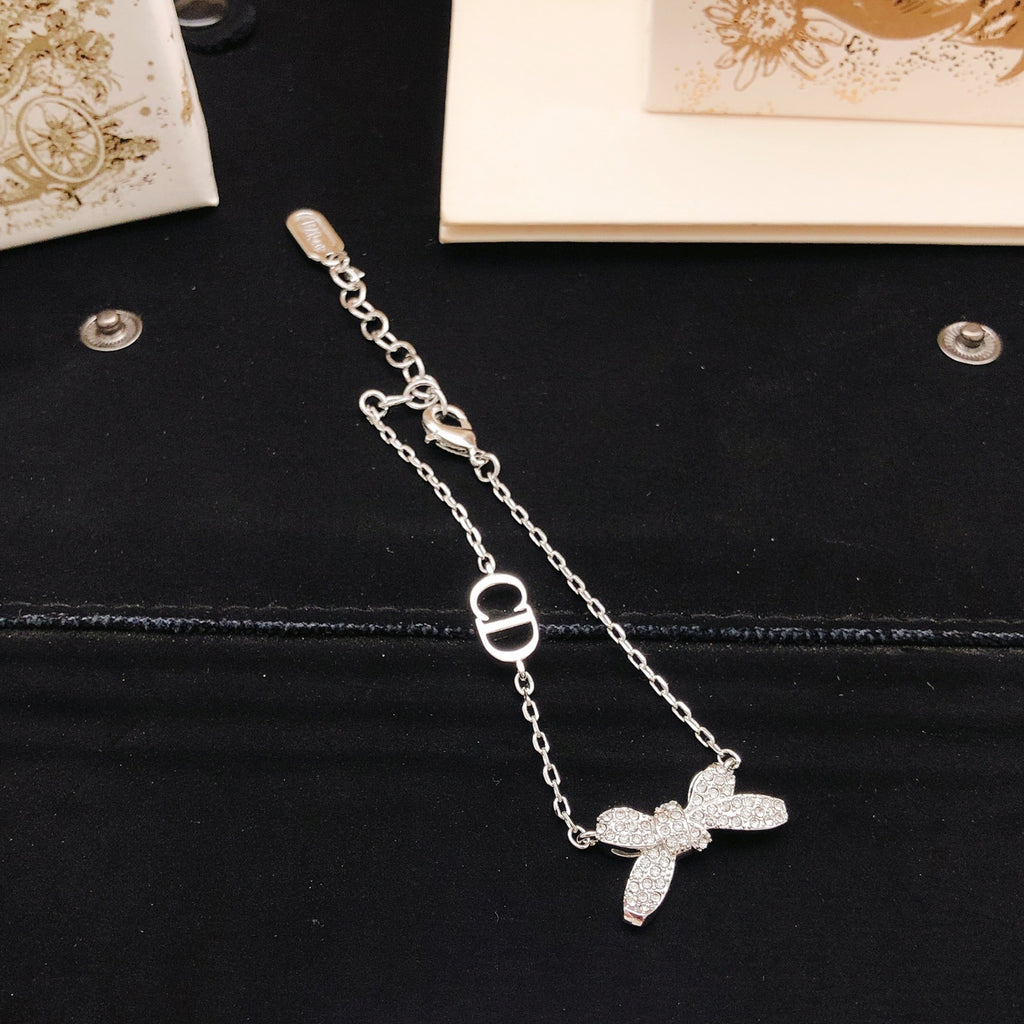 Dior Silver-Tone Bow Chain Bracelet - product image 2