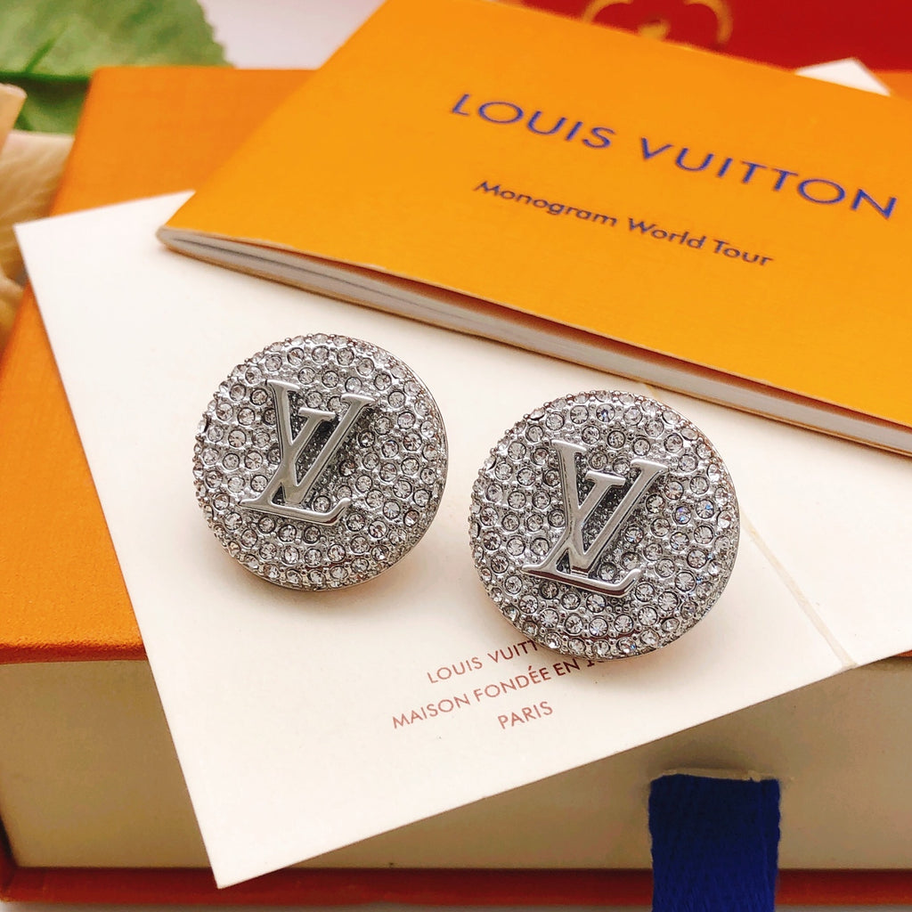 Louis Vuitton Silver-Tone Circular Earrings - album image 3