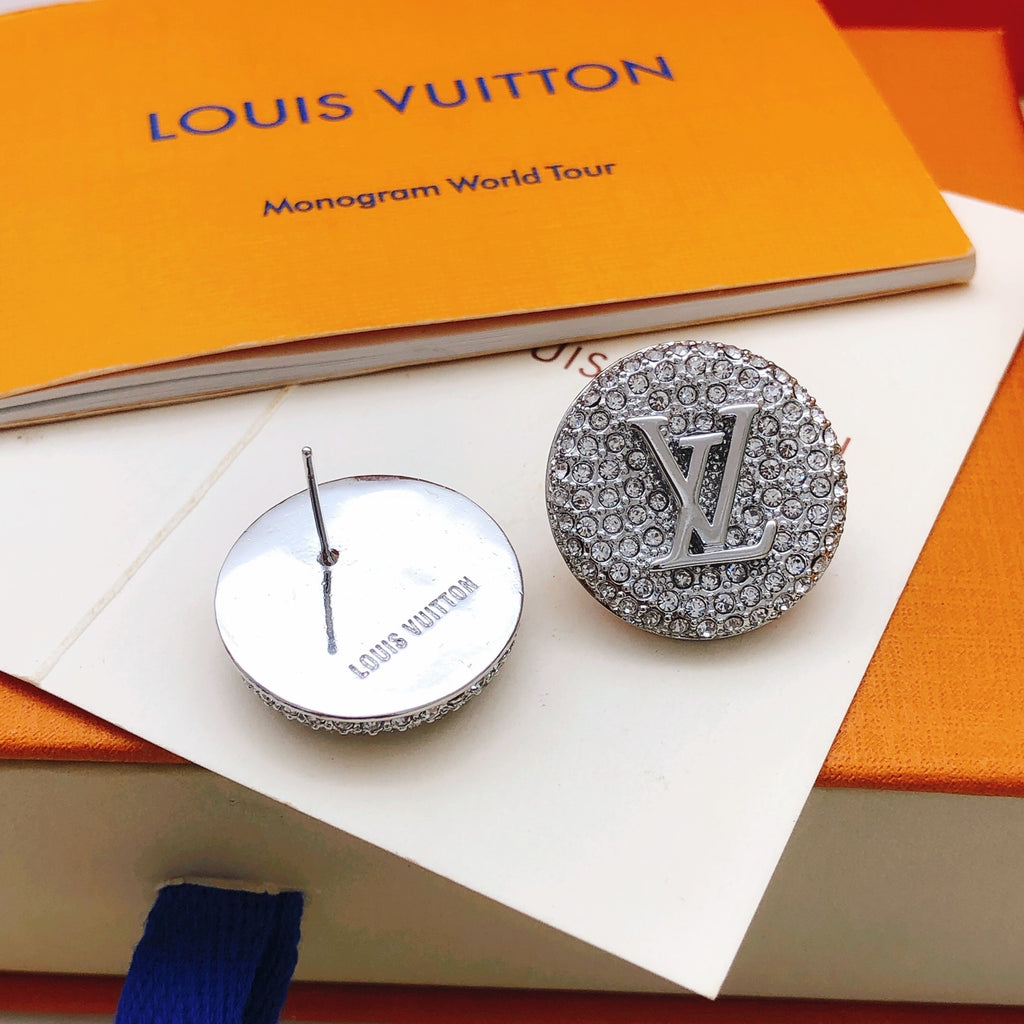 Louis Vuitton Silver-Tone Circular Earrings - album image 4