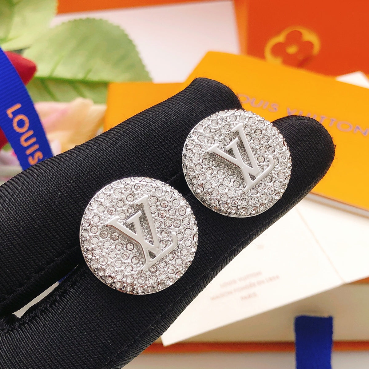 Louis Vuitton Silver-Tone Circular Earrings - album image 2